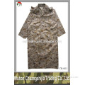 camouflage military PU raincoat